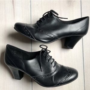 Predictions Black Lace Heels